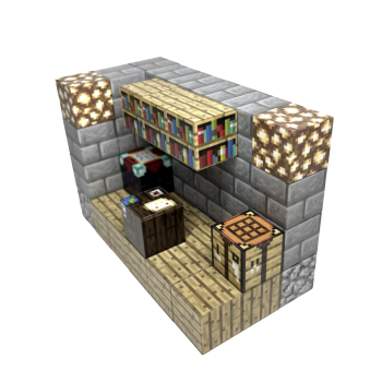 Комната - Магнитный конструктор Minecraft 48 блоков